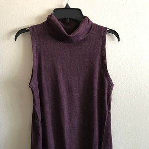 Sparkly purple turtle neck tunic